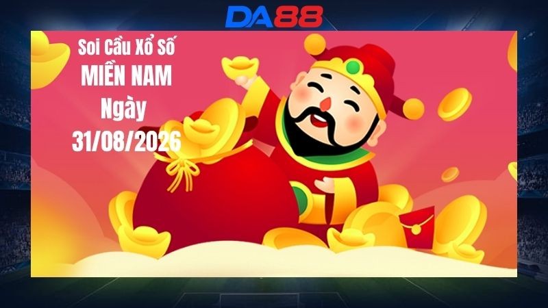 DA88 Dự Đoán Soi Cầu Xổ Số Miền Nam Ngày 31/08/2026 - Chu Kỳ Và Những Con Số Đáng Theo Dõi Hôm Nay